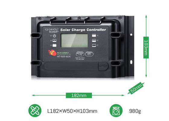 12V 24V 60A ভারী দায়িত্ব ডিজিটাল সৌর সিস্টেম নিয়ন্ত্রক 2280W সর্বোচ্চ PV শক্তি সঙ্গে