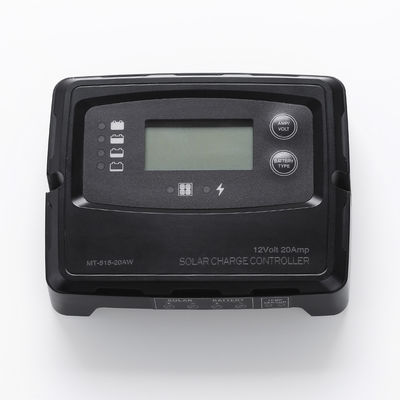 কালো এলসিডি এলইডি ডিজিটাল সোলার চার্জ কন্ট্রোলার 20A 12V 24V 760W 24V 380W 12V এবং 5 স্টেজ চার্জিং সহ