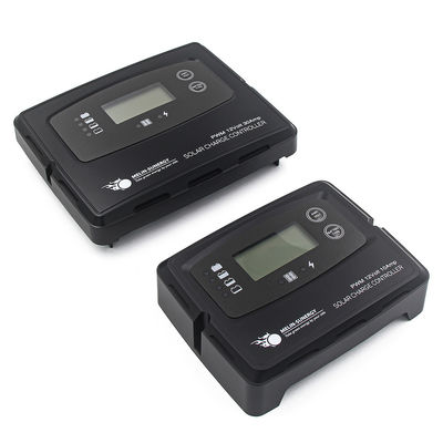 কালো 15A ডিজিটাল সোলার চার্জ কন্ট্রোলার LCD+LED ডিসপ্লে এবং 50V সর্বোচ্চ ইনপুট ভোল্টেজ 12V 24V সিস্টেমের জন্য