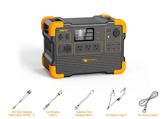 রিয়েল টাইম এলসিডি ডিসপ্লে, একাধিক ইনপুট সোর্স এবং ওয়্যারলেস ফোন চার্জার সহ 2000W ইউপিএস সোলার জেনারেটর