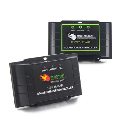 কমপ্যাক্ট পিডব্লিউএম সোলার চার্জ নিয়ন্ত্রক নিয়ন্ত্রক 8A 12V 24V লাইফপো 4 সোলার চার্জ নিয়ন্ত্রক