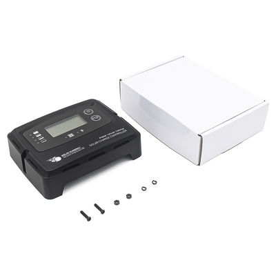 ব্ল্যাক ডিজিটাল সোলার চার্জ কন্ট্রোলার 15A স্মার্ট সোলার রেগুলেটর লিথিয়াম ব্যাটারির জন্য