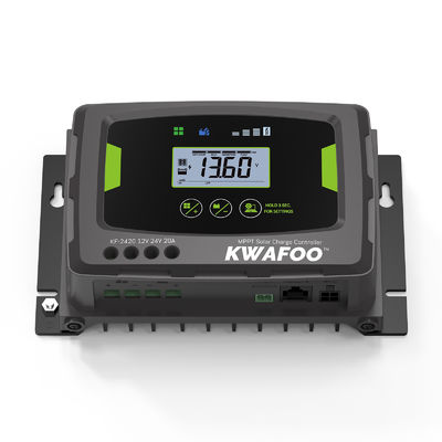 20a mppt সৌর চার্জ নিয়ন্ত্রক 12v 24v লাইফপো4 ব্যাটারির জন্য